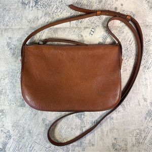 Madewell The Simple Crossbody Leather Bag Brown
